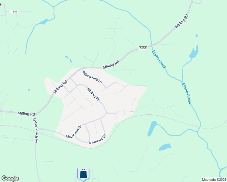 map of restaurants, bars, coffee shops, grocery stores, and more near 144 Creekside Drive in Mocksville