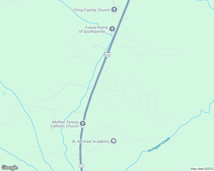 map of restaurants, bars, coffee shops, grocery stores, and more near 7616 Nolensville Road in Nolensville