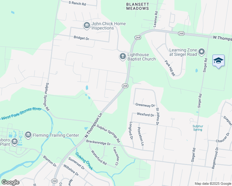 map of restaurants, bars, coffee shops, grocery stores, and more near 1711 Ironwood Court in Murfreesboro
