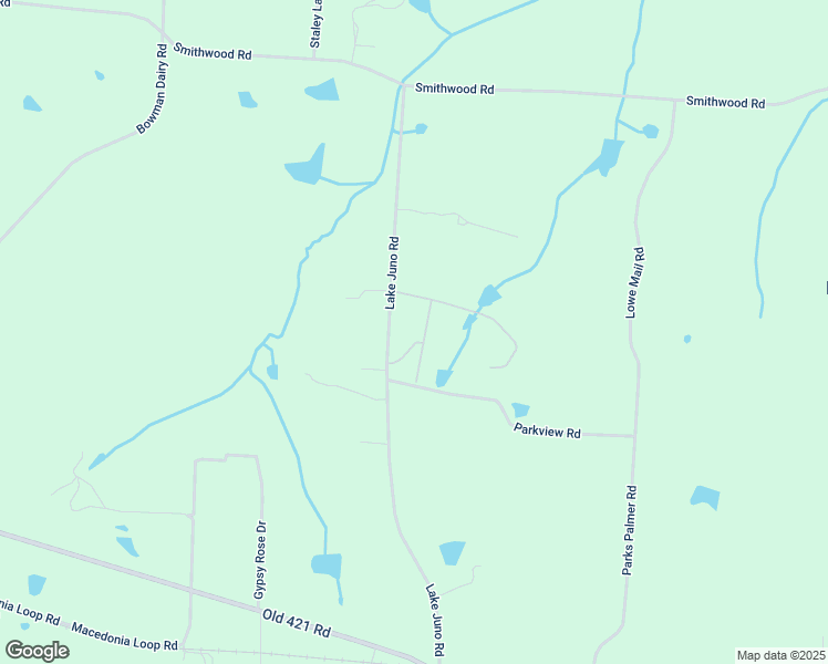 map of restaurants, bars, coffee shops, grocery stores, and more near 7253 Lake Juno Road in Liberty