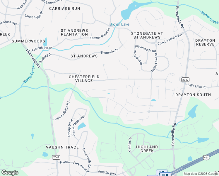 map of restaurants, bars, coffee shops, grocery stores, and more near 3281 Douglas Fir Rd in Raleigh