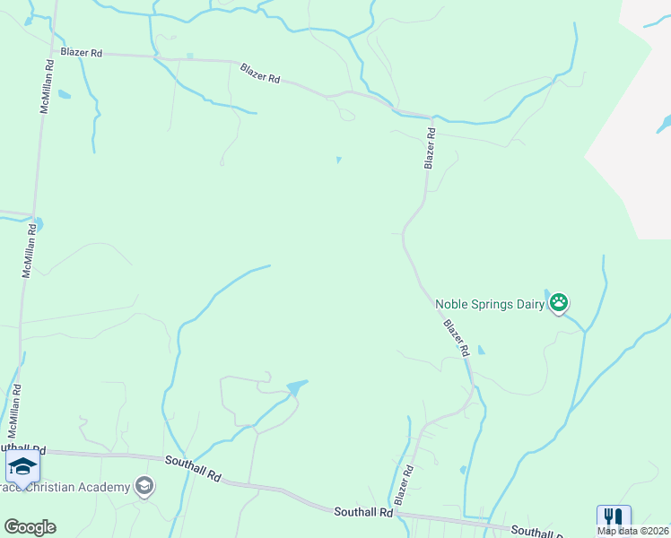 map of restaurants, bars, coffee shops, grocery stores, and more near 3148 Blazer Road in Franklin