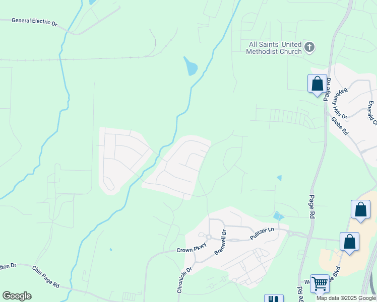 map of restaurants, bars, coffee shops, grocery stores, and more near 1011 Carraway Lane in Durham
