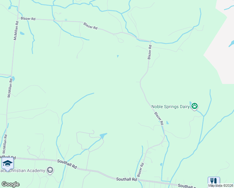 map of restaurants, bars, coffee shops, grocery stores, and more near 3148 Blazer Road in Franklin