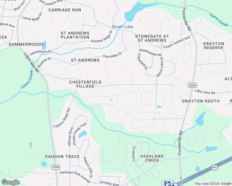 map of restaurants, bars, coffee shops, grocery stores, and more near 3281 Douglas Fir Rd in Raleigh
