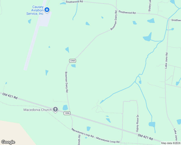 map of restaurants, bars, coffee shops, grocery stores, and more near 6985 Bowman Dairy Road in Liberty