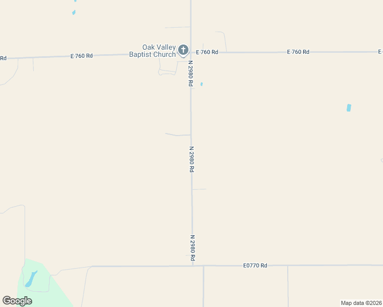 map of restaurants, bars, coffee shops, grocery stores, and more near 20756 North 2980 Road in Crescent