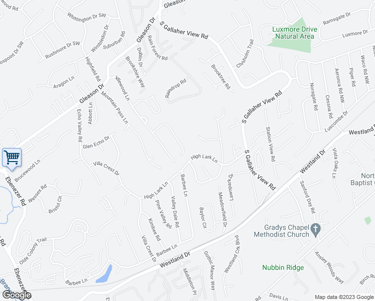 map of restaurants, bars, coffee shops, grocery stores, and more near 704 Shadywood Lane in Knoxville