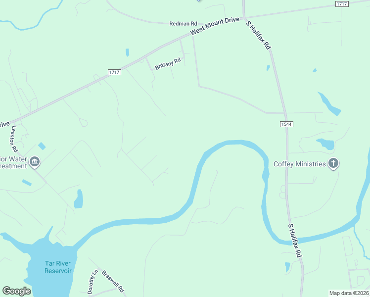 map of restaurants, bars, coffee shops, grocery stores, and more near 7555 West Mount Drive in Rocky Mount