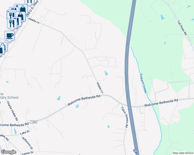 map of restaurants, bars, coffee shops, grocery stores, and more near 993 Hinkle Lane in Lexington