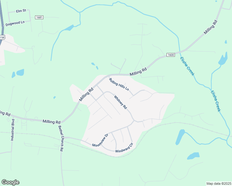 map of restaurants, bars, coffee shops, grocery stores, and more near 291 Rolling Hills Lane in Mocksville