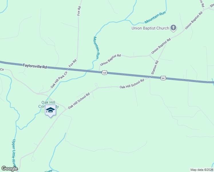 map of restaurants, bars, coffee shops, grocery stores, and more near 4717 Oak Hill School Road in Lenoir