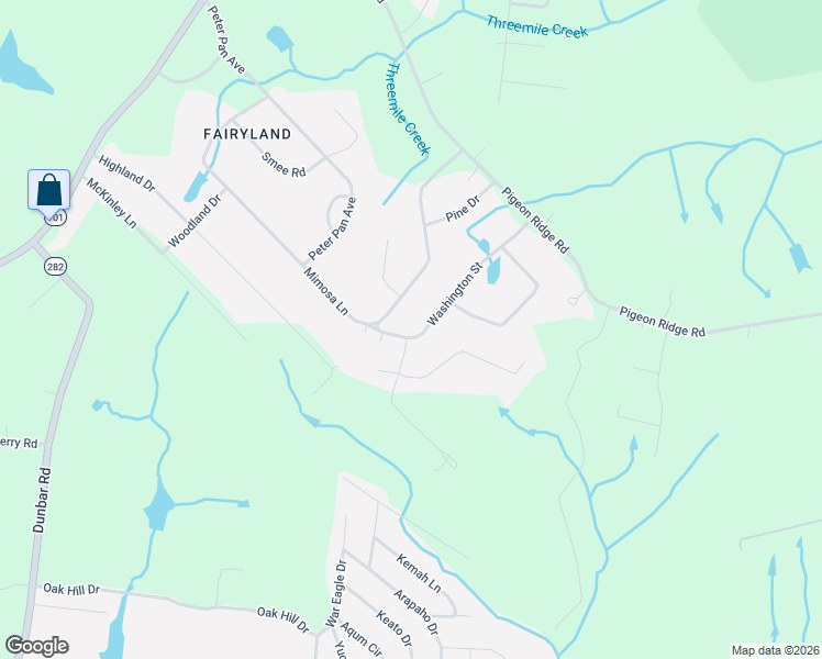 map of restaurants, bars, coffee shops, grocery stores, and more near 830 Mimosa Lane in Crossville