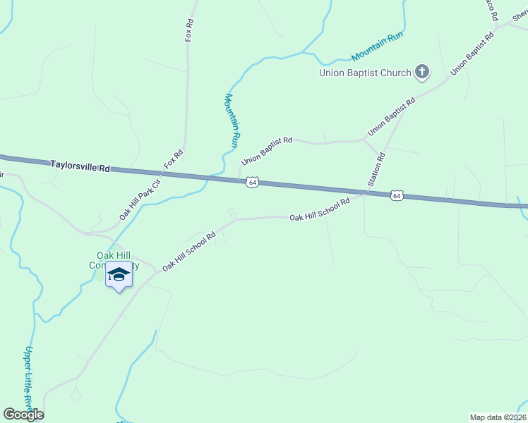 map of restaurants, bars, coffee shops, grocery stores, and more near 4717 Oak Hill School Road in Lenoir