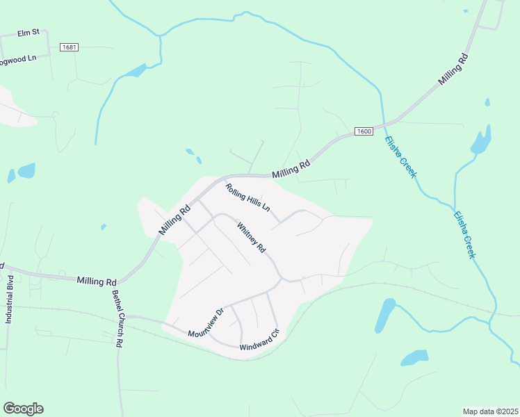 map of restaurants, bars, coffee shops, grocery stores, and more near 351 Rolling Hills Lane in Mocksville