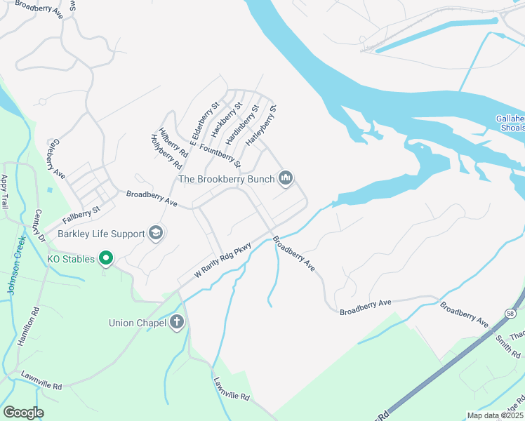 map of restaurants, bars, coffee shops, grocery stores, and more near 111 Brookberry Road in Oak Ridge