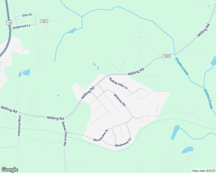 map of restaurants, bars, coffee shops, grocery stores, and more near 201 Whitney Road in Mocksville