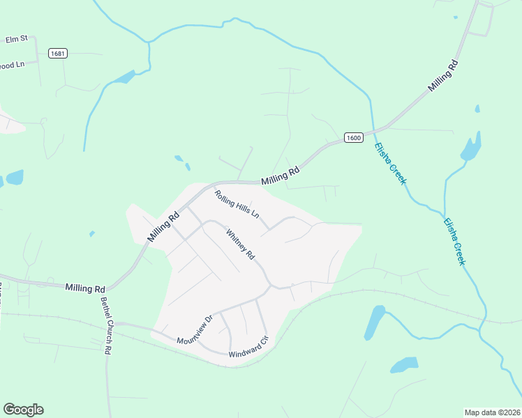 map of restaurants, bars, coffee shops, grocery stores, and more near 350 Rolling Hills Lane in Mocksville