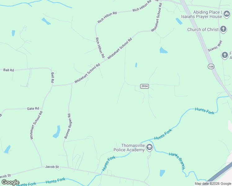 map of restaurants, bars, coffee shops, grocery stores, and more near 204 Pine Valley Road in Thomasville