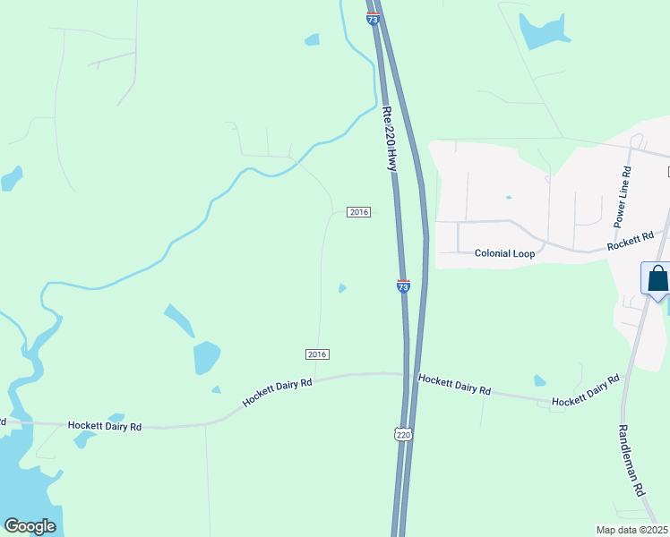 map of restaurants, bars, coffee shops, grocery stores, and more near Old Rockett Road in Randolph County