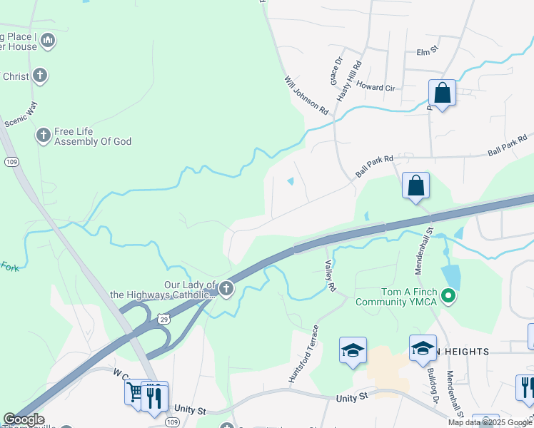 map of restaurants, bars, coffee shops, grocery stores, and more near 1 Candlestick Drive in Thomasville