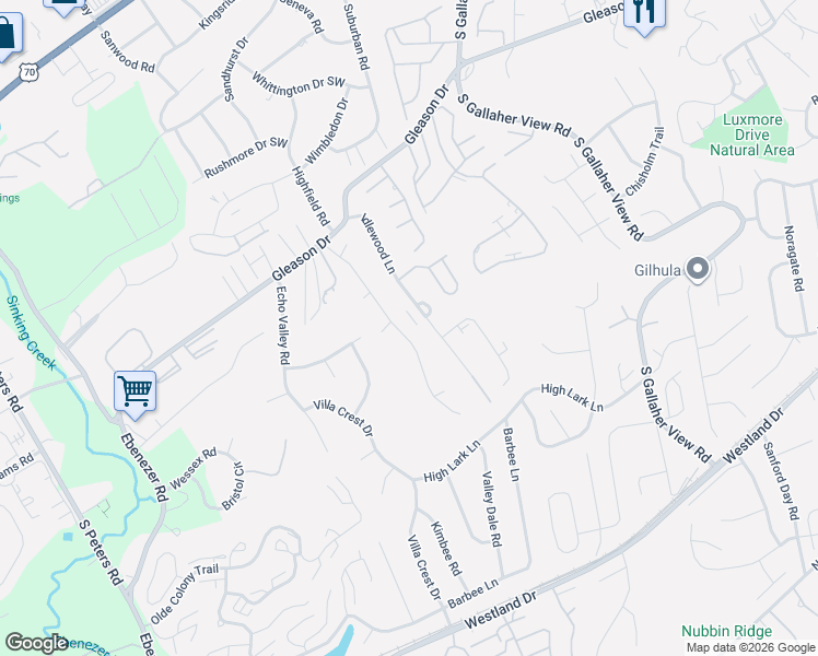 map of restaurants, bars, coffee shops, grocery stores, and more near 615 Mountain Pass Lane in Knoxville