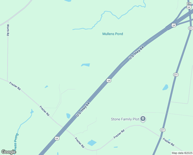 map of restaurants, bars, coffee shops, grocery stores, and more near U.S. Highway 64 in Spring Hope