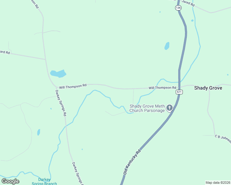 map of restaurants, bars, coffee shops, grocery stores, and more near 4478 Will Thompson Road in Walling