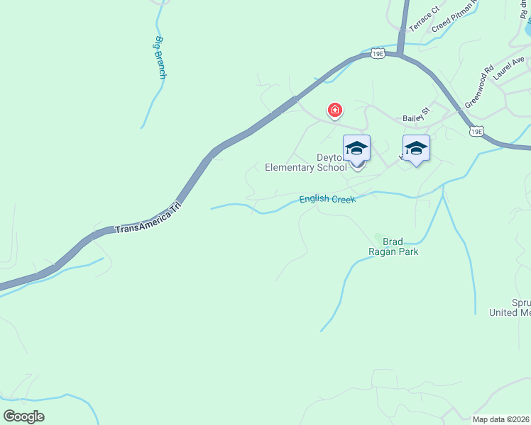 map of restaurants, bars, coffee shops, grocery stores, and more near 675 Harris Street in Spruce Pine