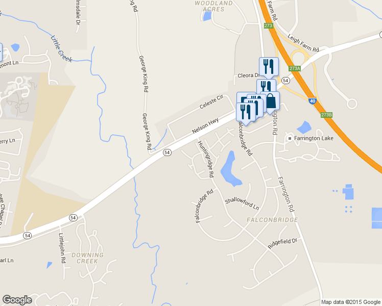 map of restaurants, bars, coffee shops, grocery stores, and more near 19 Vauxhall Place in Chapel Hill
