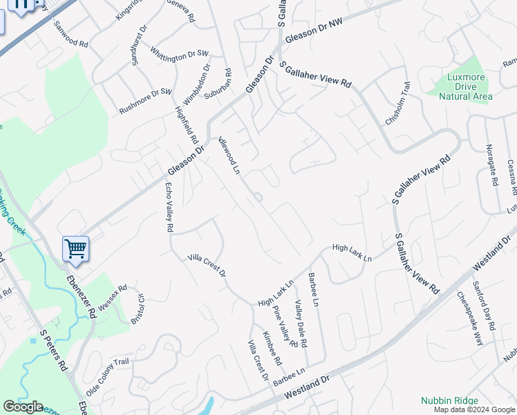 map of restaurants, bars, coffee shops, grocery stores, and more near 623 Idlewood Lane in Knoxville