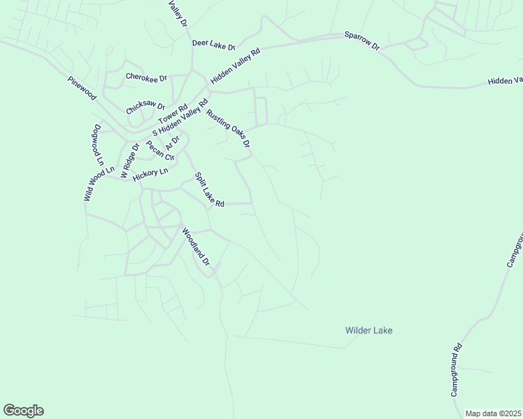 map of restaurants, bars, coffee shops, grocery stores, and more near 3505 Split Lake Drive in Nunnelly