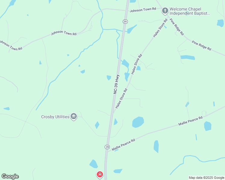 map of restaurants, bars, coffee shops, grocery stores, and more near 7354 North Carolina 39 in Zebulon