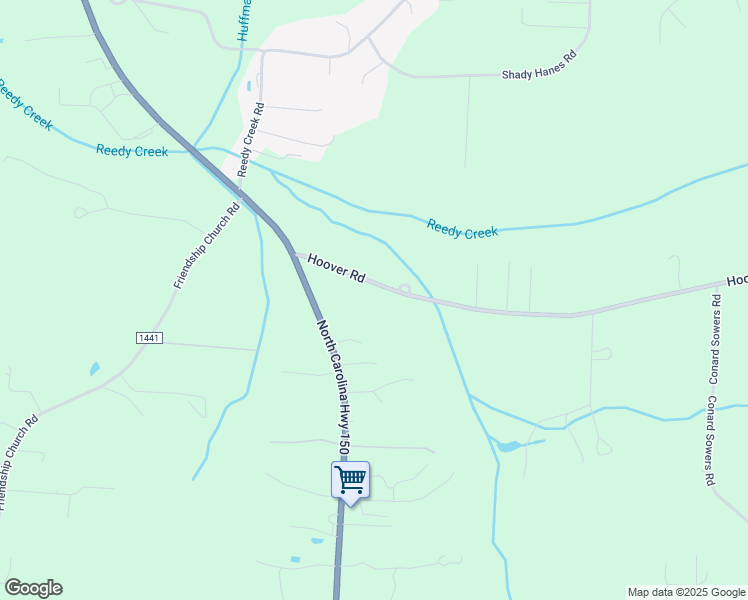 map of restaurants, bars, coffee shops, grocery stores, and more near 2607 Hoover Road in Lexington