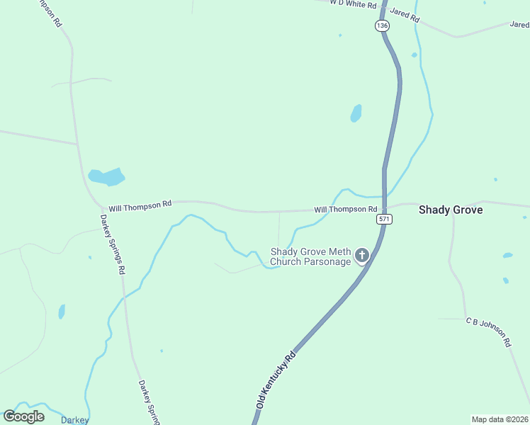 map of restaurants, bars, coffee shops, grocery stores, and more near 4478 Will Thompson Road in Walling