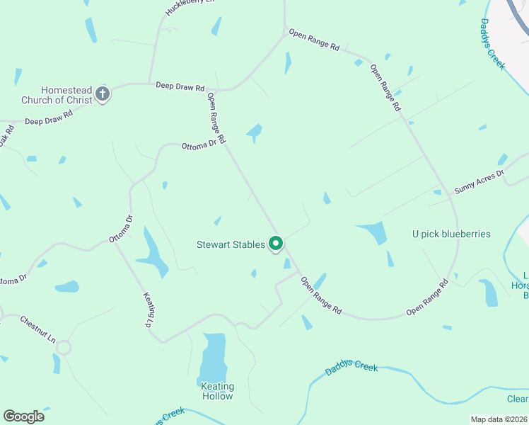map of restaurants, bars, coffee shops, grocery stores, and more near 400 Open Range Road in Crossville