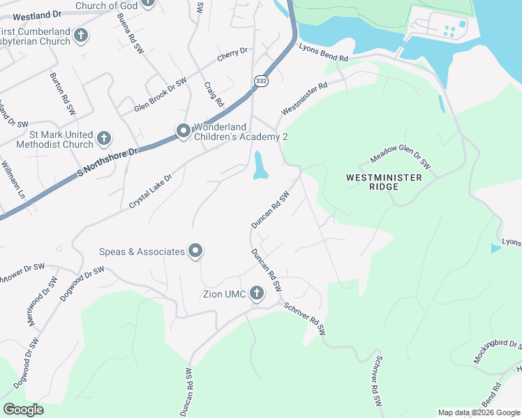 map of restaurants, bars, coffee shops, grocery stores, and more near 1635 Duncan Road in Knoxville