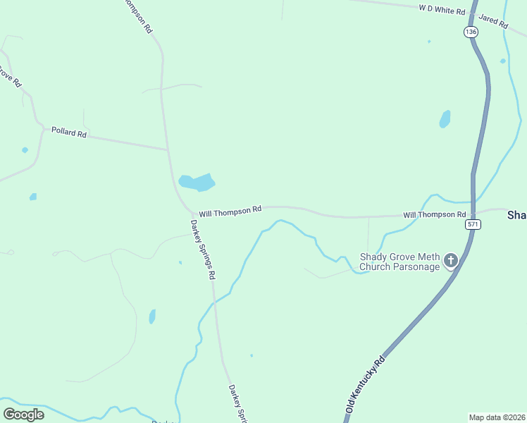 map of restaurants, bars, coffee shops, grocery stores, and more near C B Johnson Road in Walling