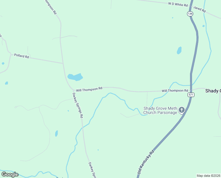 map of restaurants, bars, coffee shops, grocery stores, and more near C B Johnson Road in Walling