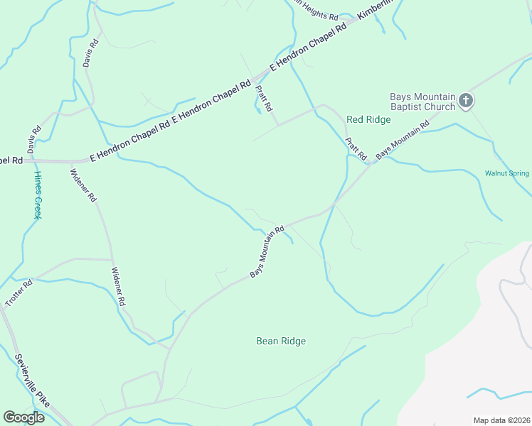 map of restaurants, bars, coffee shops, grocery stores, and more near 877 Bays Mountain Road in Knoxville