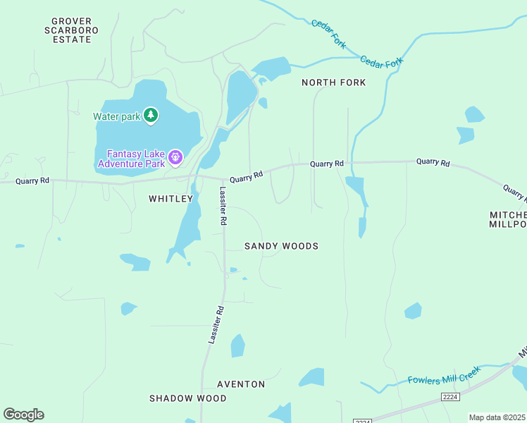 map of restaurants, bars, coffee shops, grocery stores, and more near 4524 Sandy Woods Drive in Wake Forest