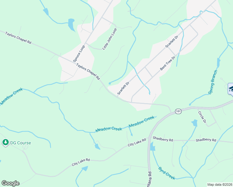 map of restaurants, bars, coffee shops, grocery stores, and more near 50 Scarlett Drive in Crossville