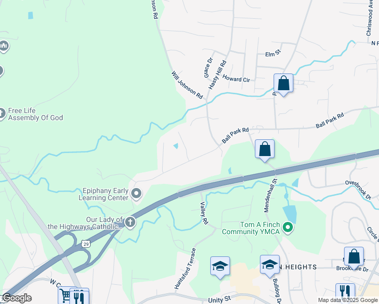 map of restaurants, bars, coffee shops, grocery stores, and more near 2 Collin Lane in Thomasville