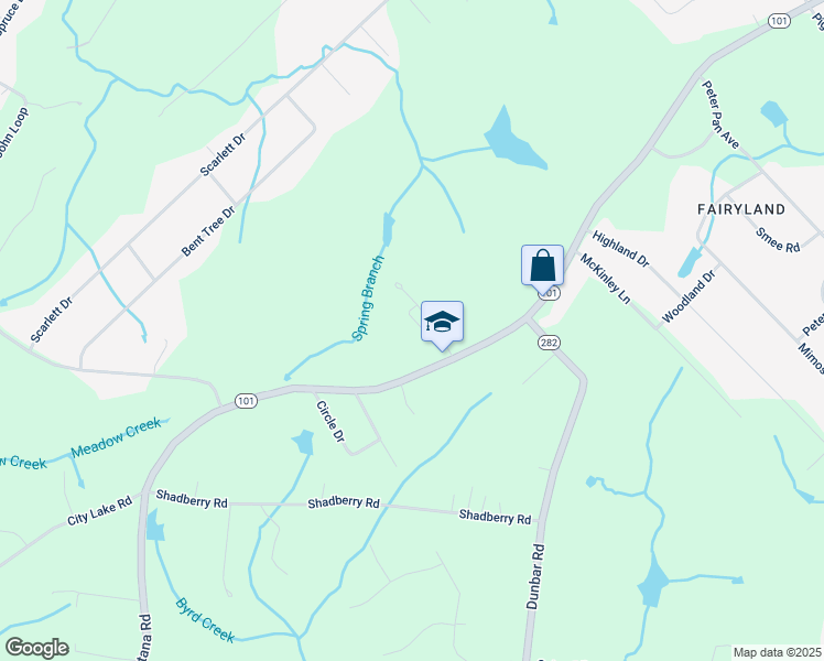 map of restaurants, bars, coffee shops, grocery stores, and more near 3536 Lantana Road in Crossville