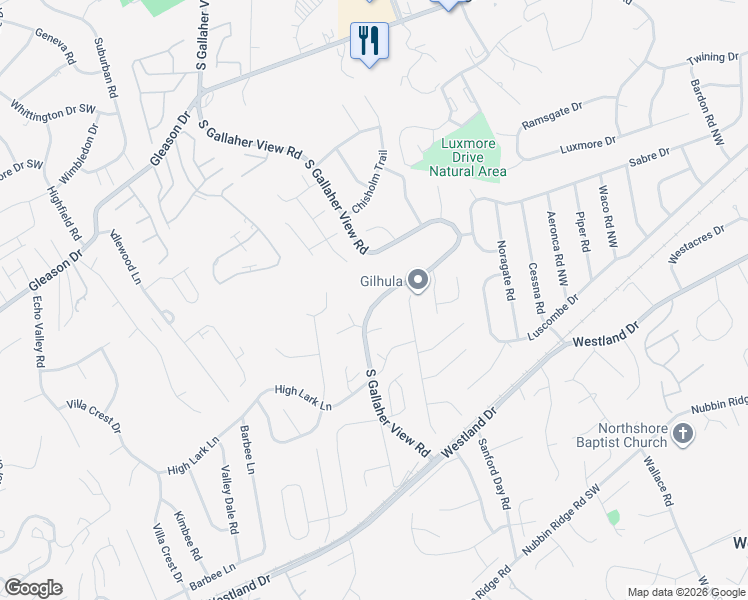 map of restaurants, bars, coffee shops, grocery stores, and more near 700 Rose Garden Way in Knoxville