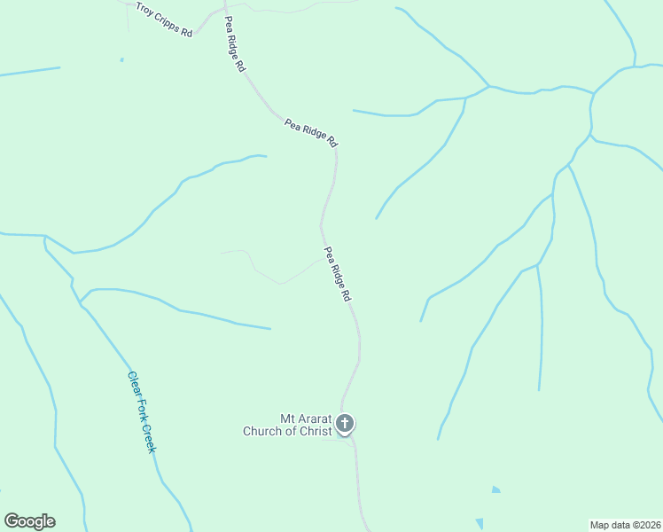 map of restaurants, bars, coffee shops, grocery stores, and more near 3798-3853 Pea Ridge Road in Dowelltown