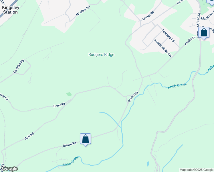 map of restaurants, bars, coffee shops, grocery stores, and more near 1308 Berry Road in Knoxville