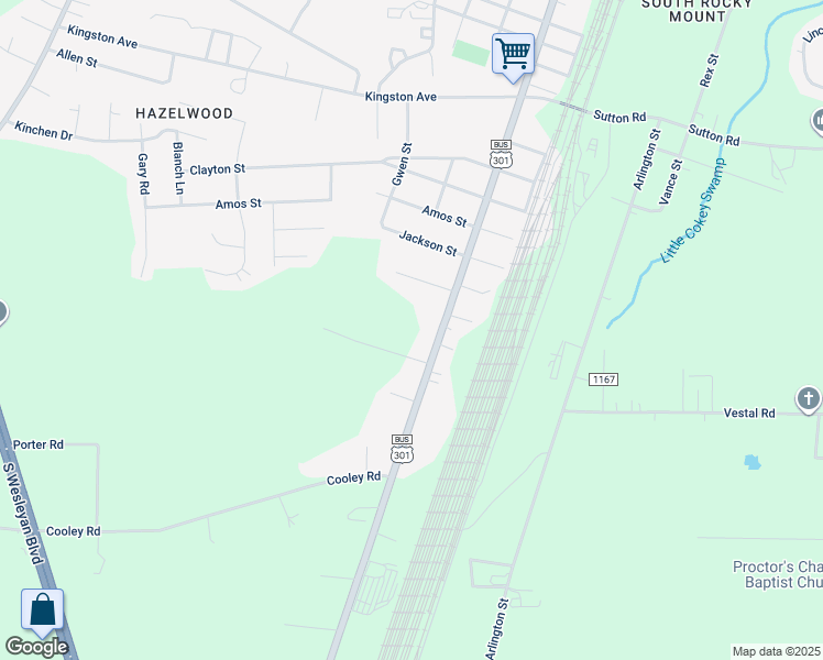 map of restaurants, bars, coffee shops, grocery stores, and more near in Rocky Mount