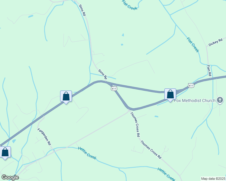 map of restaurants, bars, coffee shops, grocery stores, and more near 3423 Newport Highway in Sevierville