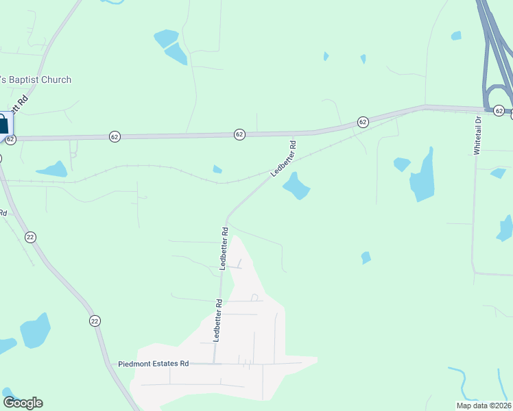 map of restaurants, bars, coffee shops, grocery stores, and more near 7237 Ledbetter Road in Climax